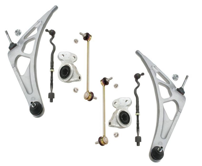 BMW Suspension Control Arm Kit - Front (8 Pieces) 32112228786 - Lemfoerder 3085153KIT